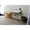 Kingston Brass 36 Carrara Marble Console Sink with Stainless Steel Legs, Marble WhiteBrushed Brass LMS3622M8SQ7ST - alternate 2